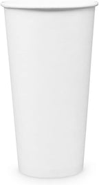 Paper Cups 20 oz 200 Pack for Coffee & Tea Made in USA | Bulk 200 Count for Home, Office, Restaurants & Parties | Recyclable Disposable 20 Ounce To-Go Cups for Hot Drinks