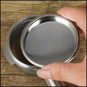 Backflush Inser, 51mm Stainless Steel Insert, 2in Coffee Machine Backflush Blind Filter, Silver 51mm Backflush Basket, Backflush Filter Espresso for Espresso Machines, 1Pcs