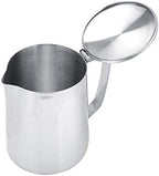 Milk Frothing Pitcher 350ml 600ml 900ml 1500ml 2000m(12oz 20oz 32oz 50oz 66oz) Steaming Pitchers Stainless Steel Milk Coffee Cappuccino Latte Art Barista Steam Pitchers Milk Jug Cup with Deco