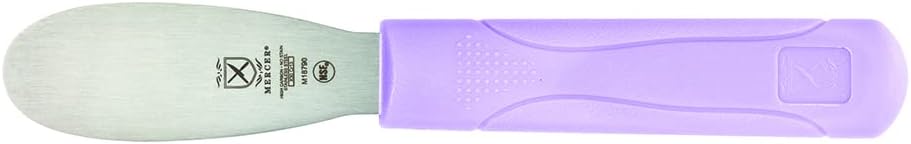 Mercer Culinary Millennia Plain Edge Spreader, 3.5 Inch Blade, Purple Handle