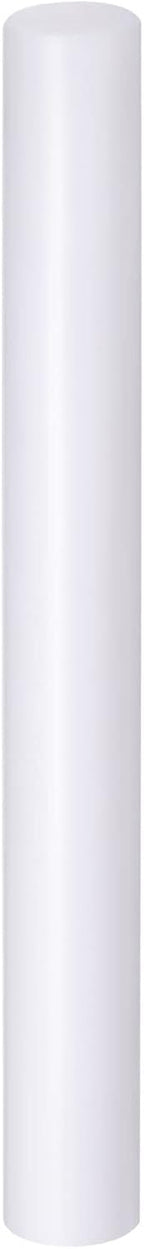 HARFINGTON Acrylic Clay Roller 9 Inch x 1 Inch Solid Non-Stick Plastic Round Tube Roller Polymer Clay Rod Fondant Rolling Pin for Shaping, Sculpting, Modeling DIY Crafts, White