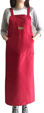 Artist apron/Long apron - Red