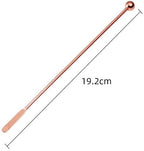 10 pcs Stainless Steel Coffee Beverage Stir Sticks Cocktail Stirrers Drink Swizzle Stick 7.4" Swizzle Stick Picks Tools Rose Gold