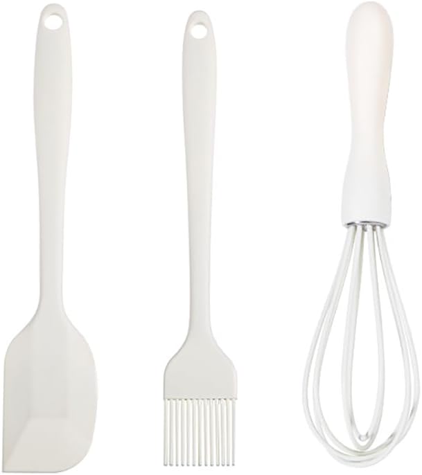 Kitchen tools for cooking 3pcs set-Silicone Pastry Brush Baking Brush,Whisk, Spatulas