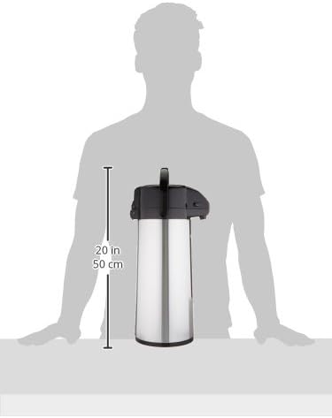 Winco Glass Lined Airpot, 2.5-Liter, Lever Top