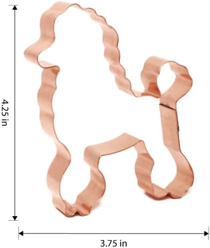 Poodle Cookie Cutter 4.25 Inch Handcrafted in USA by The Fussy Pup