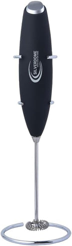 Silverdome's Powerful Handheld Milk Frother, Stainless Steel whisk for Silky Foam in Seconds, Battery Operated(Not Included), Perfect for café-style drinks, Coffee, Lattes, Cappuccino, Hot Chocolate.