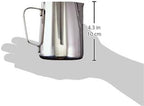 Rattleware 12 oz Macchiato Milk Frothing Pitcher Premium Stainless Steel Latte Art Pitcher with Drip Resistant Spout and Comfortable Handle for Home Cafe Barista Restaurant and Commercial Espresso Use