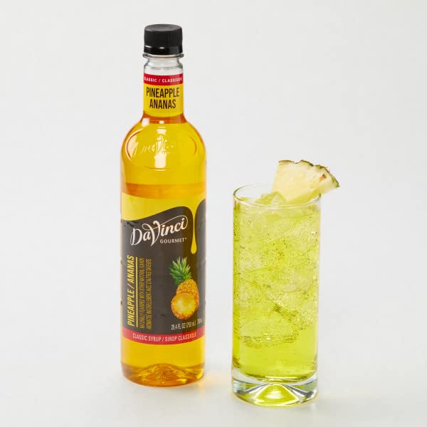 DaVinci Gourmet Classic Pineapple Syrup, 25.4 Fluid Ounces (Pack of 4)