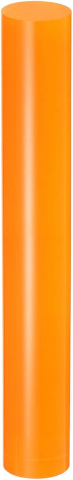 HARFINGTON Acrylic Clay Roller 7.28 Inch x 1 Inch Solid Non-Stick Plastic Round Tube Roller Polymer Clay Rod Fondant Rolling Pin for Shaping, Sculpting, Modeling DIY Crafts, Orange