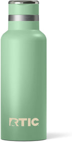 RTIC 16oz Journey Bottle Metal Stainless Steel Vacuum Insulated, BPA Free, Reusable, for Water, Hot and Cold Drinks, Travel, Sports, Camping, Sage