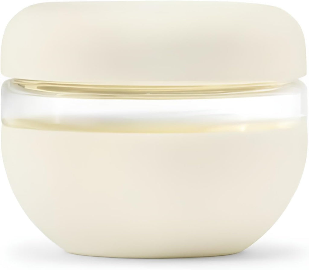 W&P Porter Seal Tight Lunch Bowl Container w/ Lid | Cream 16 Ounces | Leak & Spill Proof, Soup & Stew Food Storage, Meal Prep, Airtight, Microwave and Dishwasher Safe, BPA-Free Glass