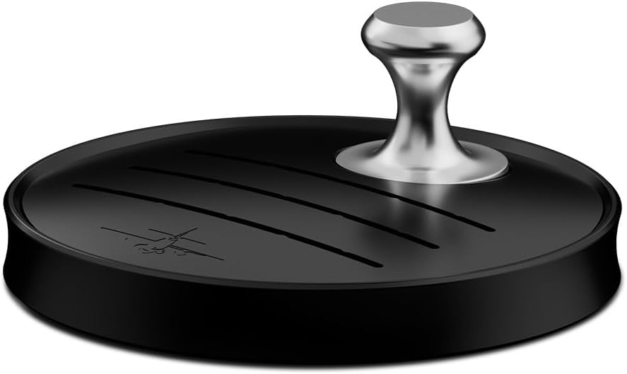 MHW-3BOMBER Espresso Puck Screen Holder - Silicone Puck Screen Stand - Compatible with 58mm 53mm 51mm Reusable Coffee Filters 3 Coffee Filters - Coffee Puck Screen Holder SP5537-OS