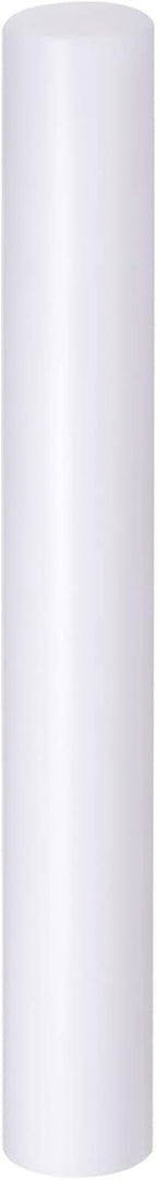 HARFINGTON Acrylic Clay Roller 8 Inch x 1 Inch Solid Non-Stick Plastic Round Tube Roller Polymer Clay Rod Fondant Rolling Pin for Shaping, Sculpting, Modeling DIY Crafts, White