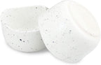 roro Handcrafted 4.5" Ceramic Miso | Rice Bowls, Set of 2 - White Matte Speckled Stoneware - Perfect for Soups