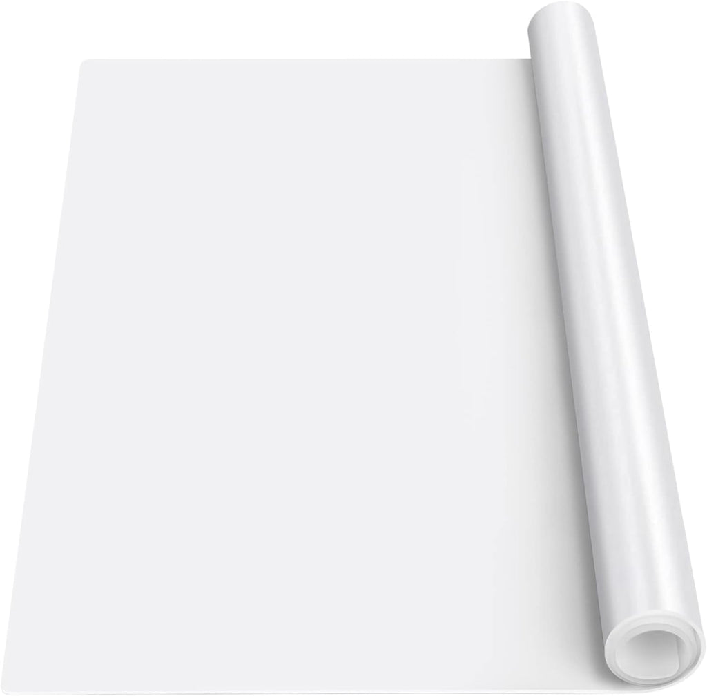 Silicone Mats for Kitchen Counter, Nonslip Silicone Mats for Crafts Countertop Protector Heat Resistant Mat (78.7” x 24” x 0.08”, Translucent)