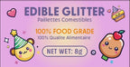 Nomeca Edible Glitter for Drinks Cakes, 8 grams Food Grade Luster Dust Sprinkles Glitter for Cake Decorations, DIY Cocktails, Beverages & Cake Decorating, Dessert Cake Topper (1-Glod)