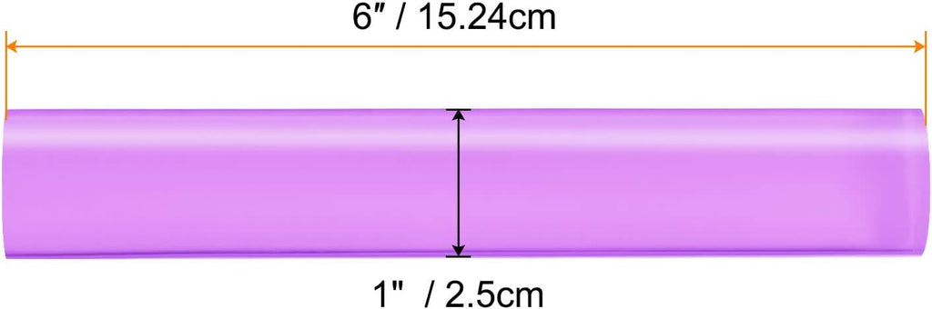 HARFINGTON Acrylic Clay Roller 6 Inch x 1 Inch Solid Non-Stick Plastic Round Tube Roller Polymer Clay Rod Fondant Rolling Pin for Shaping, Sculpting, Modeling DIY Crafts, Purple
