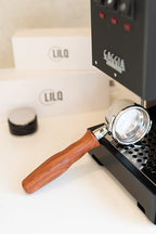 LILQ 58mm Bottomless Naked 2 Ears Portafilter Compatible with Gaggia Machines– Includes 18–20g Basket