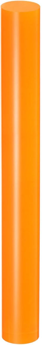 HARFINGTON Acrylic Clay Roller 9 Inch x 1 Inch Solid Non-Stick Plastic Round Tube Roller Polymer Clay Rod Fondant Rolling Pin for Shaping, Sculpting, Modeling DIY Crafts, Orange