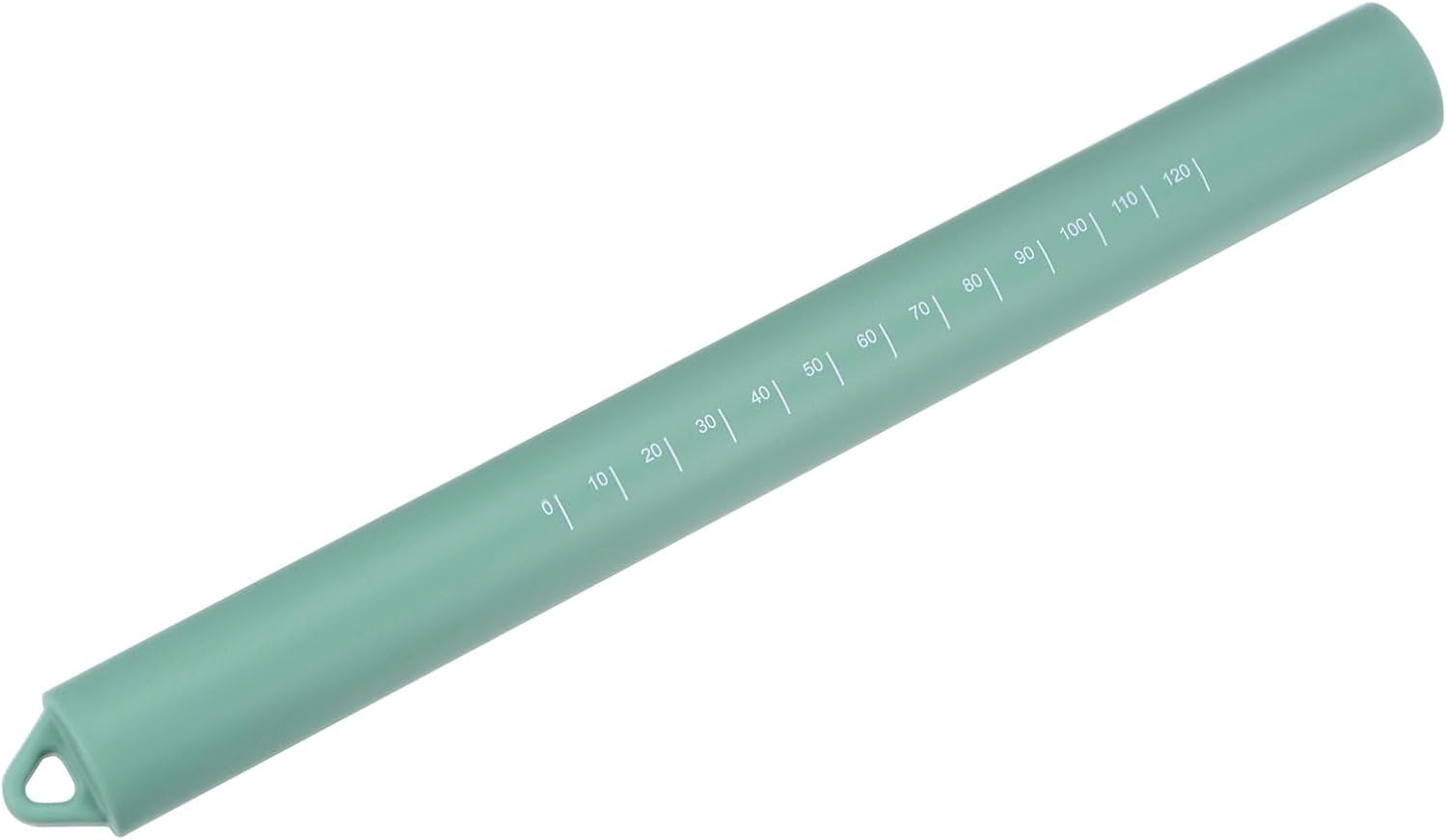 HARFINGTON Silicone Rolling Pin 10" Silicone Surface Non-Stick Stainless Steel Inner Core Dough Roller Kitchen Roller for Baking Pastry Pizza Fondant Bread, Green