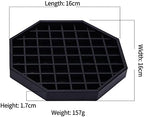 Drip Trays 6" Coffee Countertop Octagon Drip Tray Black Plastic Coffee Drip Tray With Honeycomb Grid, Pack of 4 (4 Pcs 6")