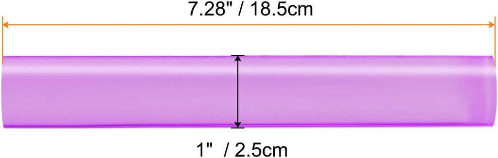 HARFINGTON Acrylic Clay Roller 7.28 Inch x 1 Inch Solid Non-Stick Plastic Round Tube Roller Polymer Clay Rod Fondant Rolling Pin for Shaping, Sculpting, Modeling DIY Crafts, Purple