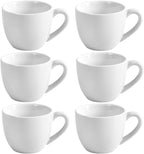 homEdge Mini Procelain Espresso Cup, 3 Ounces / 90 ml Tiny Coffee Mugs Demitasse for Espresso, Tea- White