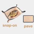 2 Pcs Silicone Fiber Baking Mat with Buckle,Corner Clip for Leak Proof Baking Pan or Unclip for Flat Baking Sheet Liner, Oven Liner (30X21cm,42x29.5cm) BPA-Free and Non-Stick