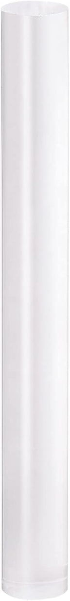 HARFINGTON Acrylic Clay Roller 9 Inch x 1 Inch Solid Non-Stick Plastic Round Tube Roller Polymer Clay Rod Fondant Rolling Pin for Shaping, Sculpting, Modeling DIY Crafts, Transparent