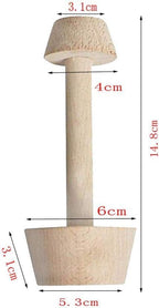 Wooden Pastry Tamper, DIY Cake Pastry Pusher, Double Side Wooden Egg Tart Tamper Mold, Pie Pastry Dough Tamper Egg Tart Mold, essert Baking for Kitchen Party Baking Tools