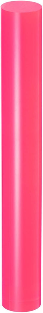 HARFINGTON Acrylic Clay Roller 8 Inch x 1 Inch Solid Non-Stick Plastic Round Tube Roller Polymer Clay Rod Fondant Rolling Pin for Shaping, Sculpting, Modeling DIY Crafts, Rose Red