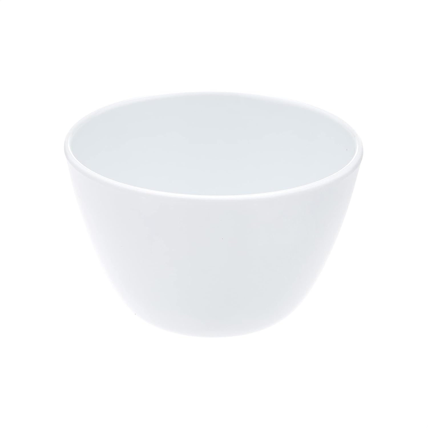 Amazon Basics Round Melamine Bowl, 8 oz, White, 6 Piece Set (Previously AmazonCommercial brand)