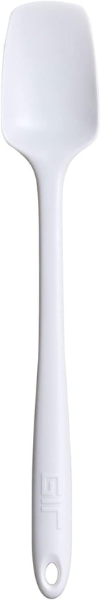 GIR: Get It Right Silicone Spoonula Spatula - 11-Inch Skinny Studio White - Heat-Resistant & Nonstick Silicone Kitchen Utensils - Serving & Scraping