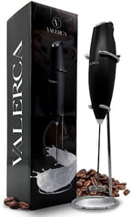 espumador de leche electrico valerca, batidora de mano de leche ultrarrapida, batidora electrica para café, café con leche, capuchino, frappé, matcha y crema para café,
