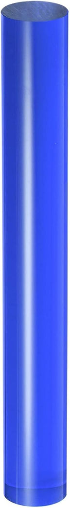 HARFINGTON Acrylic Clay Roller 8 Inch x 1 Inch Solid Non-Stick Plastic Round Tube Roller Polymer Clay Rod Fondant Rolling Pin for Shaping, Sculpting, Modeling DIY Crafts, Blue