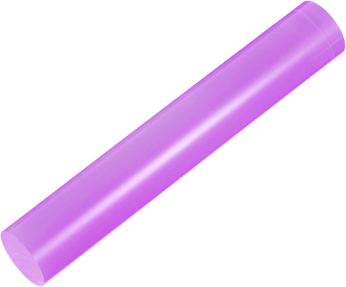 HARFINGTON Acrylic Clay Roller 6 Inch x 1 Inch Solid Non-Stick Plastic Round Tube Roller Polymer Clay Rod Fondant Rolling Pin for Shaping, Sculpting, Modeling DIY Crafts, Purple