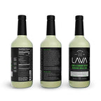 (3 Pack) LAVA Premium Spicy Moscow Mule Mix by LAVA Craft Cocktail Co., Made with Ginger Beer, Key Lime Juice, Real Ginger Puree, No Artificial Sweeteners, Ready to Use, 1-Liter (33.8oz) Glass Bottle