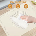 28" X 20" Dough Mat for Counter, Pastry Mats for Rolling Dough, Silicone Baking Mat with Measurements, Non Stick Silicone Pastry Mat, Kneading Counter Mat for Pastry, Bread, Cookies, Pizza