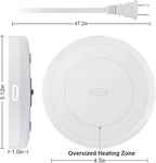 BESTINNKITS White Smart Coffee Auto On/Off Gravity-Induction Mug Office Desk Use, Candle Wax Cup Warmer Heating Plate (Up to 131F/55C), Middle…