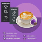 WOKEN COFFEE Compostable Nespresso Pods - Deciso Dark Roast Italian Espresso Coffee Capsules Compatible With Nespresso Coffee Machine (100 Pod Count, 10 Boxes)