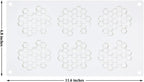 Honeycomb Bee Silicone Molds, Embossing Lace Fondant Mold and Bee Lace Fondant Molds for Cupcake Cake Decorating Sugar Chocolate Candy Baking Mold