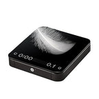 Portable Coffee Scale,Digital Touch Espresso Scale with with Timer,2kg/0.1g High Precision,Rechargeable 1800mAh Battery Tempered Glass Mirror