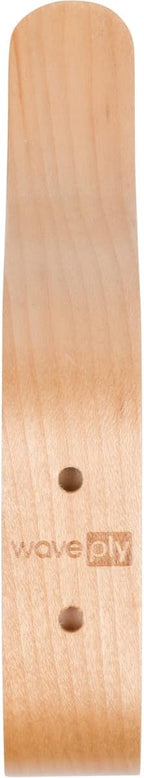 Plywood Wall Hooks Set of 4 Wood Coat Rack Hanging Clothes Hats Robes Towels (Maple)