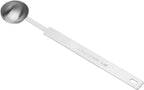 HARFINGTON Single Measuring Spoon 1tsp (1/3tbsp, 5ml) Teaspoon/Tablespoon 430 Stainless Steel Single Tiny Square Bowl Measuring Spoon Long Handle Measure Scoop
