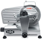 KWS Premium MS-6SS 200w Electric Slicer 7.67-Inch Stainless Steel Blade, Frozen Meat/Deli Meat/Cheese/Food Slicer Low Noises Commercial and Home Use