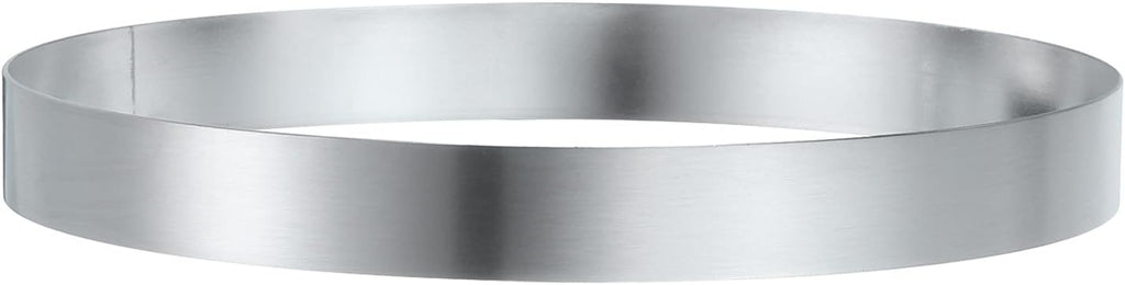HARFINGTON Round Cake Ring 6.69 x 1 Inch Seamless Stainless Steel Pastry Mousse Dessert Ring Mirror Coating for Baking Cooking English Muffins Crumpet Making Tool