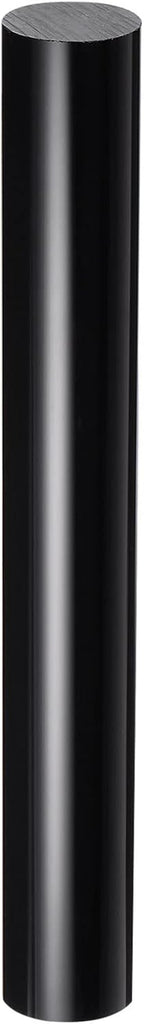 HARFINGTON Acrylic Clay Roller 8 Inch x 1 Inch Solid Non-Stick Plastic Round Tube Roller Polymer Clay Rod Fondant Rolling Pin for Shaping, Sculpting, Modeling DIY Crafts, Black