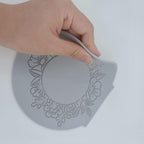 Silicone Lace Mold, Wedding Cake Lace Mat, Coral Cake Decorating Mold Flower Fondant Impression Mats for Edible Lace Fondant Mold, Sugar-Lace Cupcake Mat Tools (A_6.6x6.4x0.12inch)