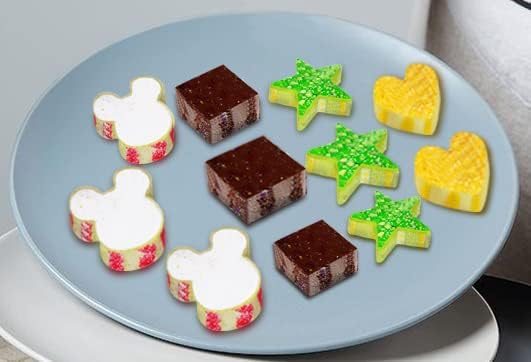 Metal Cookie Cutters Set - Square, Heart, Star - 12Pieces Cookie Cutters - Fruit Cutter, Polymer Clay Cutters Cookie Cutter Set for Kitchen Baking